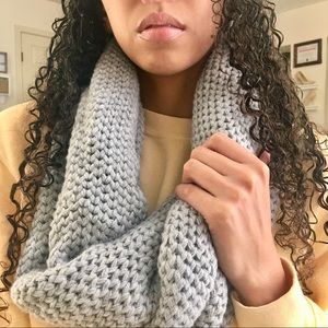 Forever 21 Gray Knit Infinity Scarf